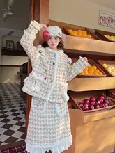 デザイン性の高いジップ付き中綿ウールコート【女性用・冬季用・高級感・アンサンブル】（セットアップ対応）