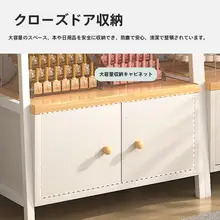 ネイルサロン用多段収納棚【梯形デザイン・ネイルポリッシュディスプレイ・扉付き】