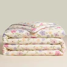 極上の柔らかさのダブルレイヤー冷房用ブランケット【洗濯機対応・夏用・薄型・学生向け】