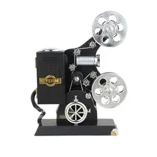 レトロ映画フィルムプロジェクター風音楽ボックス【収納可能なジュエリーボックス・インテリア装飾用】