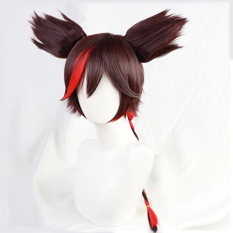 コスプレ用ツートーンの双馬尾ウィッグ：キャラクター風ハイライト加工の実用性と適用シーン