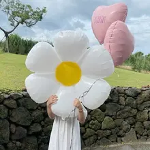 ホイルバルーン デイジー 花 バースデー パーティー 飾り付け インスタ映え