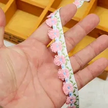 カラフルな民族風リボンレース【刺繍装飾・カーテンや衣服用】