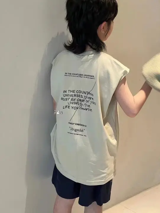 子供用ノースリーブTシャツ【夏用・おしゃれ・男女兼用】