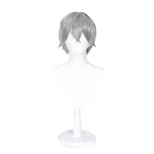 コスプレ用シルバーショートウィッグ【男子キャラクター用】