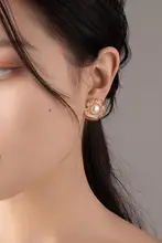 マルチフラワー淡水パールイヤリング【ノンピアス・女性用・クリップタイプ】