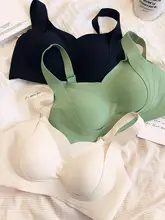 ノンワイヤー乳腺補正ブラジャー【ジェルストラップ・厚手パッド・下垂防止】