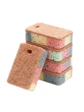 キッチン用洗浄スポンジ【木製パルプ素材・食器洗い用・多用途】