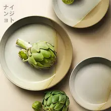 手作り粗陶食器セット【和風・復古デザイン・ボウル・プレート・サラダボウル】