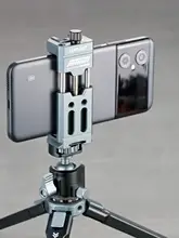 金属製ボール型雲台カメラ用スマホ冷靴照明灯三脚スタンド【簡単脱着・タブレット固定可能】