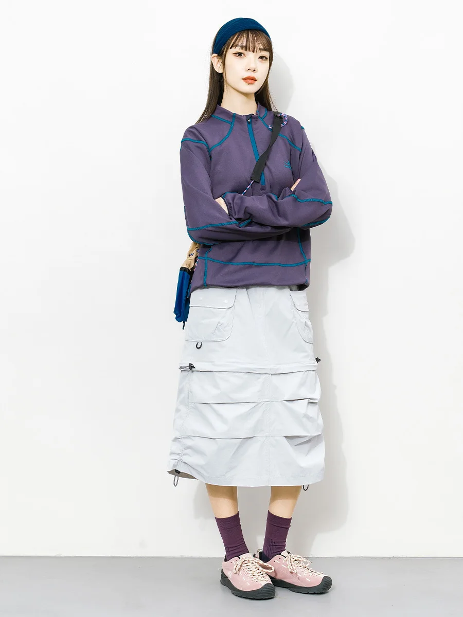 40代の女性が選ぶ、おしゃれなアウトドアスタイルとは？春夏用の山系工装スカートが答えになる