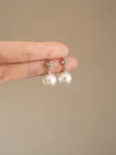 四葉のクローバーパールイヤリング【穴あけ不要・おしゃれなデザイン】