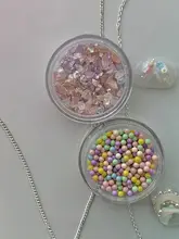1CM2 オリジナル ネイルアート 夏用 ドリーミー テクスチャー ネイルデコレーション【不規則なデザイン・ジュエリー風】
