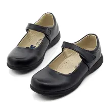 女児用 ブラックレザーシューズ【春秋・ソフトソール・パフォーマンス用・合唱・礼儀・花嫁】