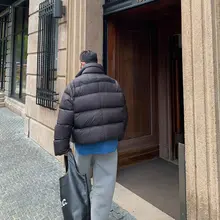 ユニセックス 秋冬用グレー ワイドレッグパンツ【カジュアルスタイル・フィット】