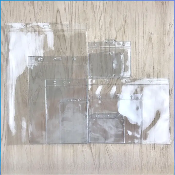 PVC製 薄型両面透明プラスチック名刺ホルダー【A4/A5サイズ対応・6枚入り】