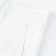 ビジネスカジュアルコットン白色パンツ【男士用・フィット】