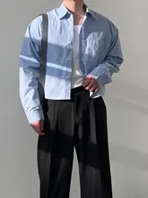 白色のショート丈コットン長袖シャツ【春用・シンプルデザイン・UVカット】