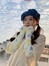 花柄デザインのアイススリーブ【UVカット・アウトドア・運転用】