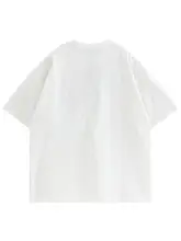 アメリカンレトロデザインの半袖Tシャツ【カジュアル・ゆったり・ラウンドネック・夏用】