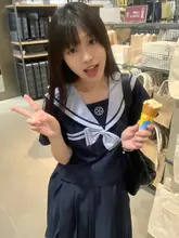 夏用JK水着風セーラー服【半袖・女性用・学校制服】（セットアップ対応）