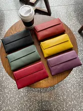 ファッション シンプル レディース ロング 本革 財布