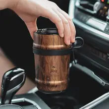 スタイリッシュなステンレス製保温マグカップ【外出用・持ち運び便利・男女兼用】