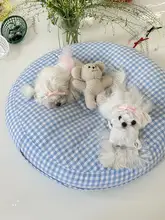 リボンヘアクリップ ペット猫ミニ 手作り ピンク 精巧でかわいい