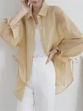 軽やかな氷絲シャツ【薄手・日焼け対策・カーディガンスタイル】