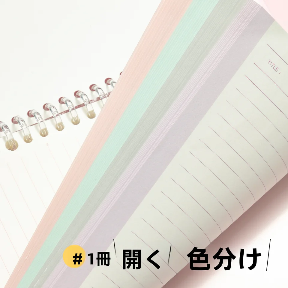 B5サイズの活用しやすいリフィル式ノート【薄型・大容量・透明デザイン・多機能】