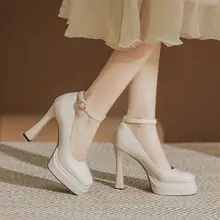 防水台付きマリージェーンシューズ【漆皮・セクシー・太ヒール・パフォーマンス用】