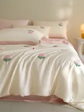 夏用アイスシルク素材ベッドカバー【クール感・水洗可能・真シルク・ベッドシーツ・枕カバー付き】（セットアップ対応）