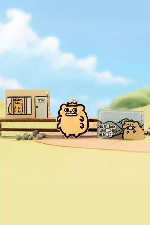 キーホルダー アクリル キャラクター キュート カップル アニメ風 ストラップ 通学 オリジナル