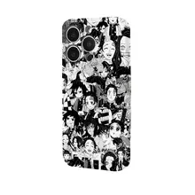 鬼滅の刃デザインのスマートフォンケース【二合一・ブラック&ホワイト・機種対応】（セットアップ対応）