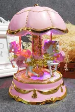 照明付き回転木馬ミュージックボックス【ギフト・誕生日プレゼント・子供用】