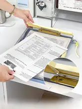 透明な二層ファイルフォルダー【A4サイズ・大容量・デスク用収納】
