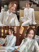新中式デザインの女児用加厚ベスト【親子コーデ・お正月用・国風】（セットアップ対応）