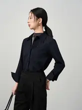 深い青の長袖シャツ【極上の柔らかさ・ビジネスカジュアル・重ね着対応】