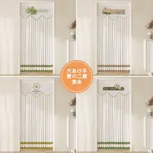 防蚊効果あり！レース生地の夏用カーテン【穴あけ不要・寝室用・エアコンブロック】
