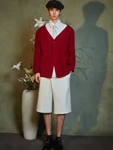 春用 男性向けデザイン 国風スタイルのゆったりショートパンツ【フィット】