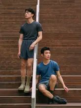 HUHUDANCE 速乾性 半袖 ダンスウェア【現代舞・クラシックバレエ・伸縮性コットン】