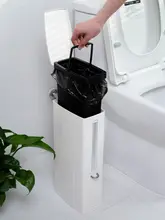 トイレ用隙間掃除ブラシセット【家庭用・一体型・コンパクトデザイン】