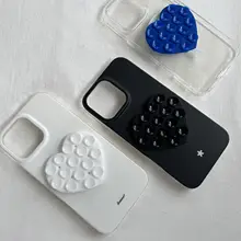 カラフルなハート型スマホスタンド【吸盤式・可愛いデザイン】