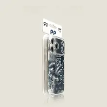 iPhone対応 フライングホースデザインの携帯電話ケース【粉色・高級感・衝撃吸収】

