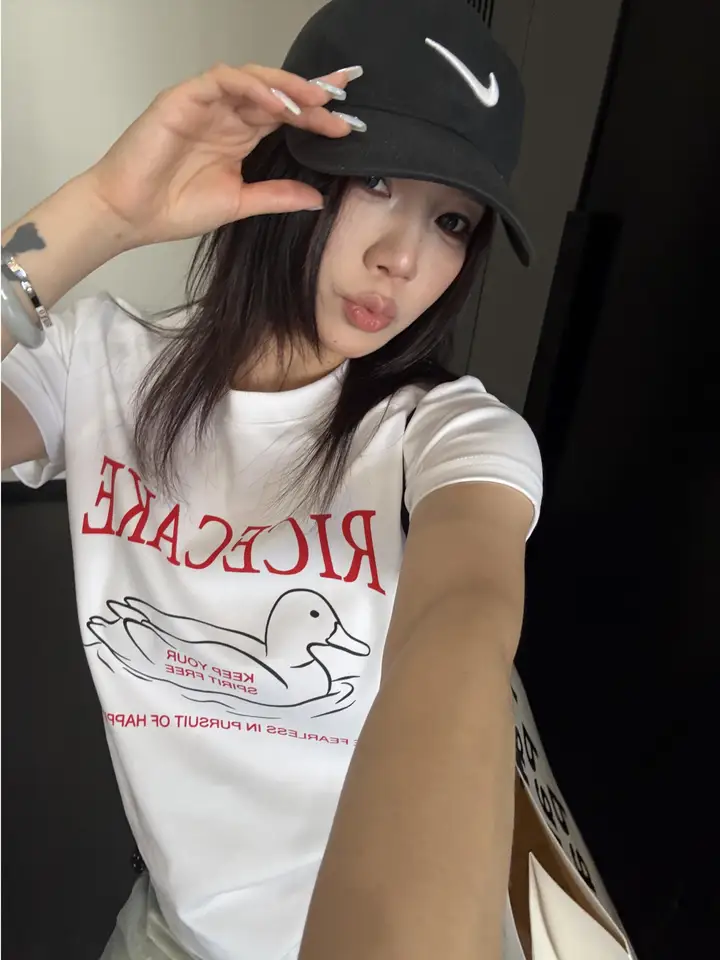 Tシャツ レディース クロップド丈 イラスト柄 レタリングプリント シンプル シック ヴィンテージ 着痩せ 夏 トップス