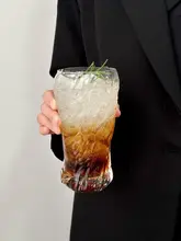高級感あふれる ヴィンテージスタイルの水纹カップ【アイスアメリカーノ・家庭用・大容量】