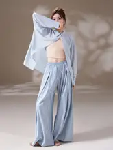 モダンダンス練習用女性用ルーズフィット演出服【古典舞・飄逸なシャツ・一体型】（セットアップ対応）