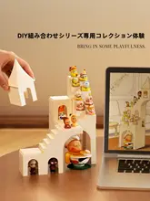 階段型デザインのデスクトップ収納ラック【オフィス用・フィギュアディスプレイ】