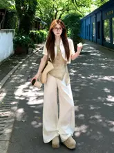 夏用大きいサイズ レディースカジュアルトップス【フィット・スリム効果・コーディネートしやすい・パンツ付き】（セットアップ対応）