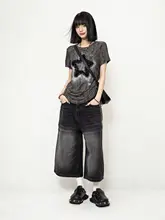 ヴィンテージ風ダメージTシャツ【レディース・ショートスリーブ・夏用】